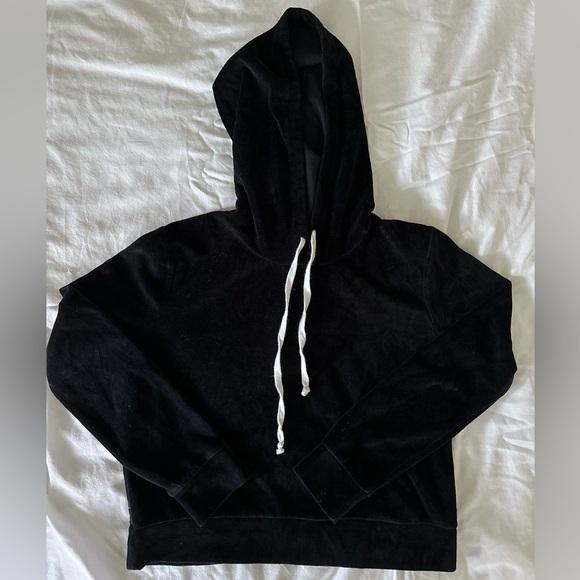 LA Hearts Black Fuzzy Sweatshirt - Picture 3 of 4